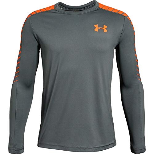 Under Armour Boys MK1 Long Sleeve Gray Shirt Under Armour Boys MK1 Long Sleeve Gray Shirt